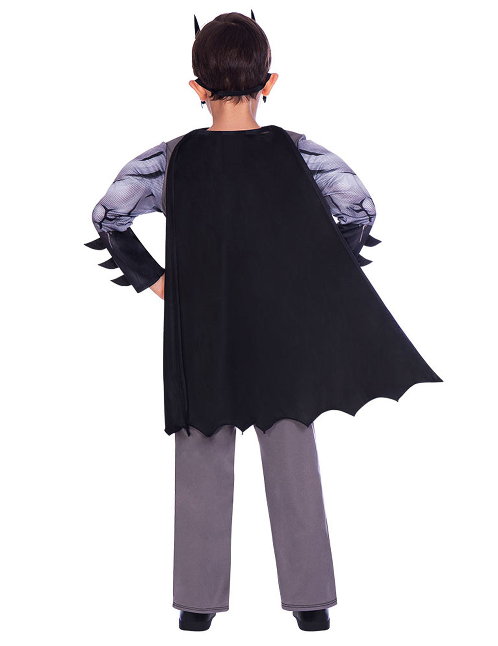 Vue de dos du déguisement Batman pour enfant