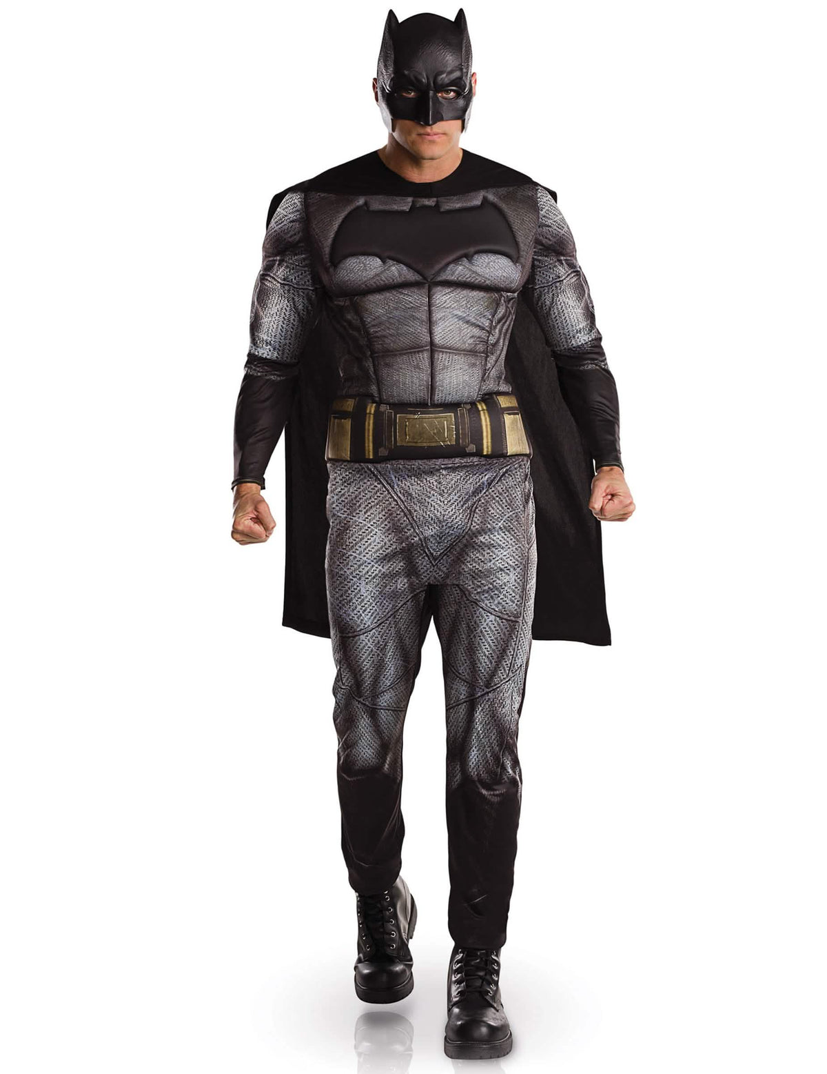 Costum Batman Justice League pentru adult gri și negru cu pelerină