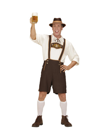 Bărbat maro -maro bavarian om deghizat