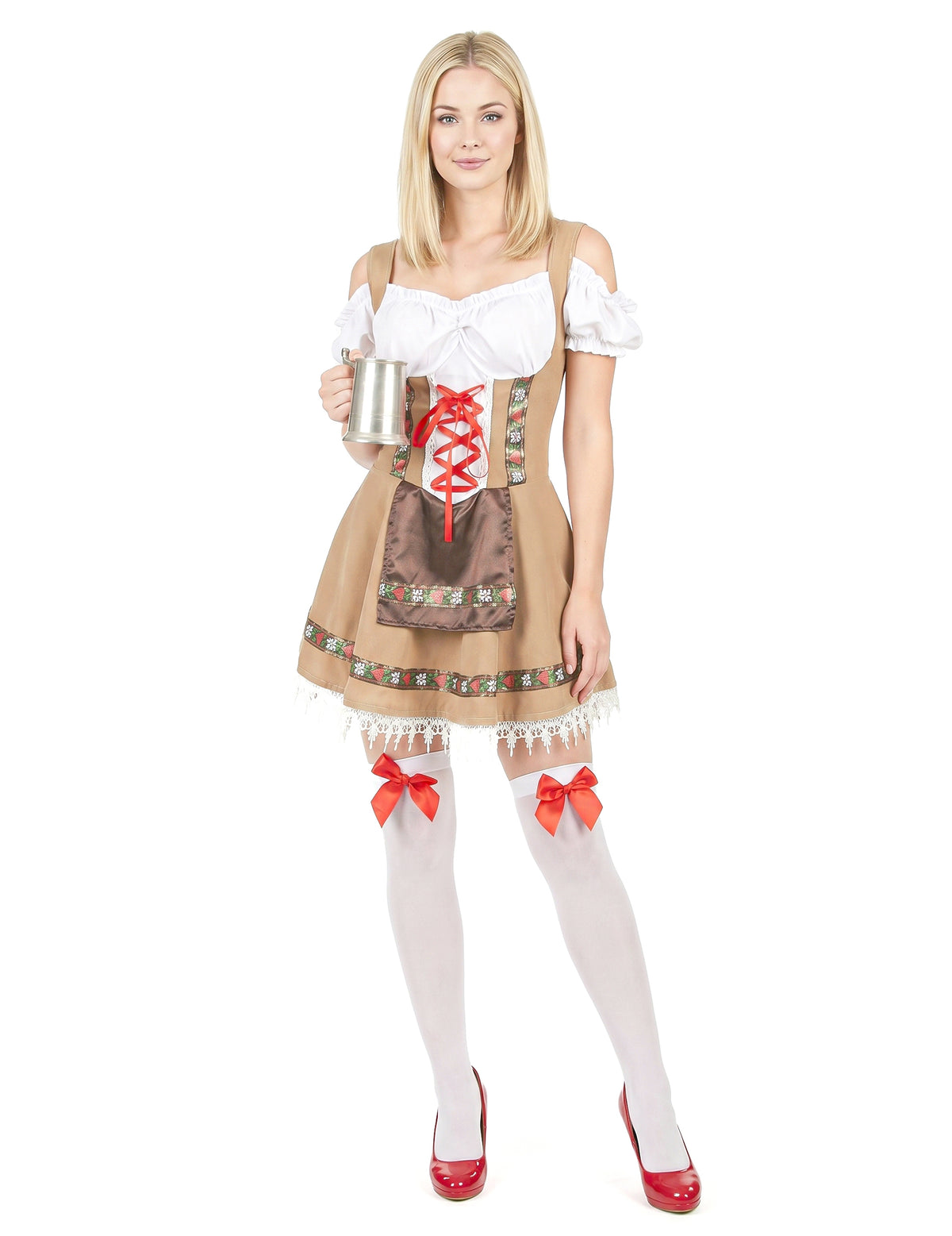 Costum bavarian bej pentru femei