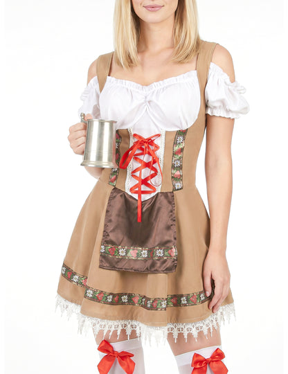 Costum bavarian bej pentru femei