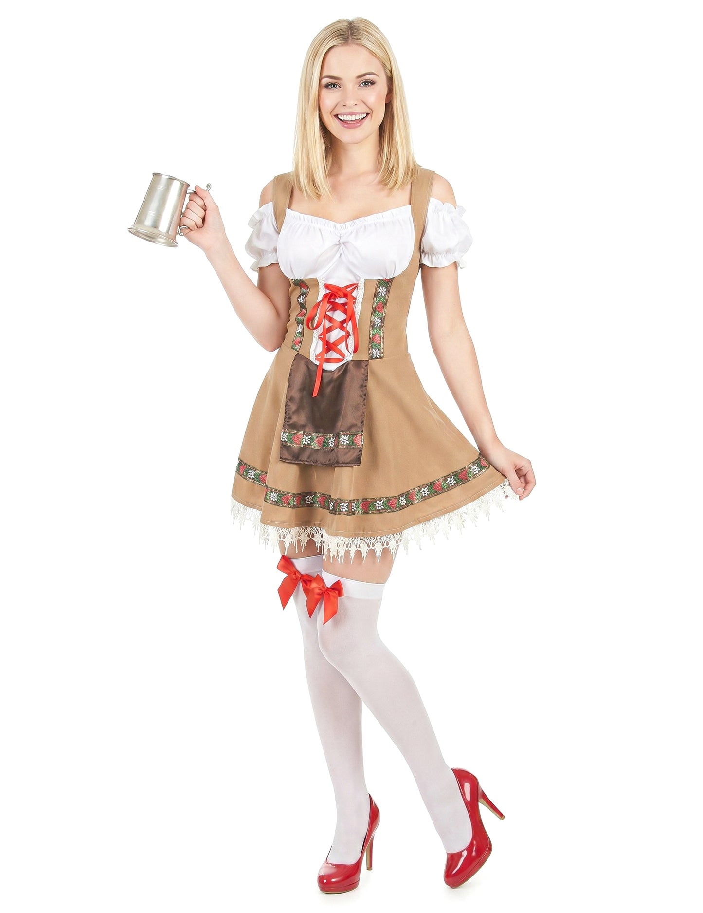 Costum bavarian bej pentru femei