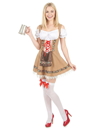 Costum bavarian bej pentru femei