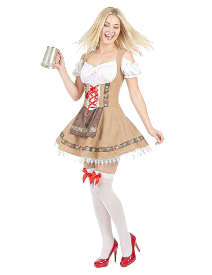 Costum bavarian bej pentru femei