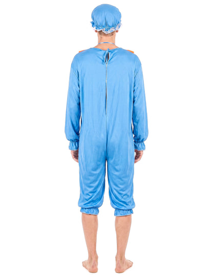 Costum pentru bebeluși albastru și galben pentru bărbați