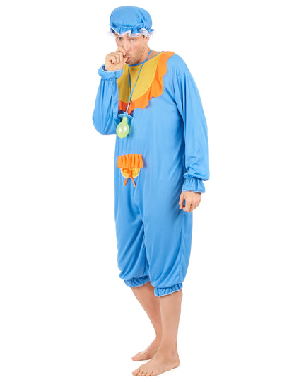 Costum pentru bebeluși albastru și galben pentru bărbați