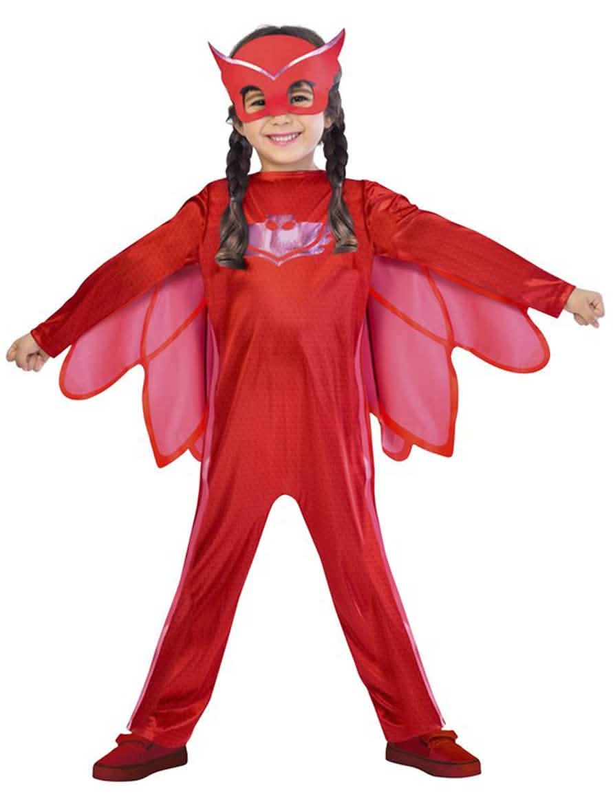 Costume Bibou Eroi în Pijama pentru copil roșu cu mască și aripi