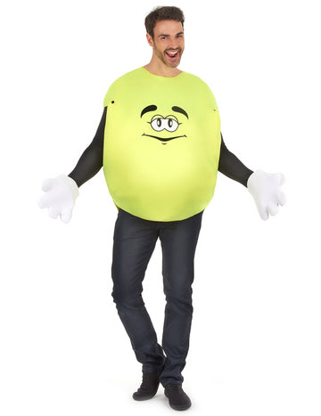 Deghizare cu bomboane galbene pentru adulți