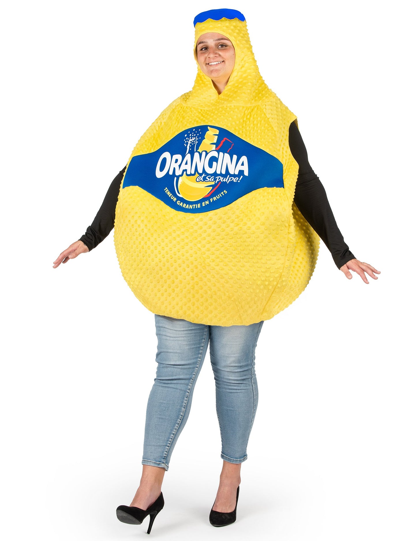 Costum pentru sticla de orangina pentru adulți