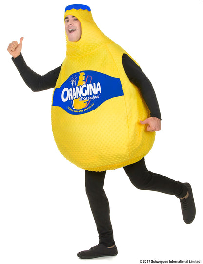 Costum pentru sticla de orangina pentru adulți
