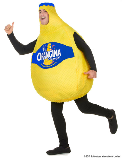 Costum pentru sticla de orangina pentru adulți
