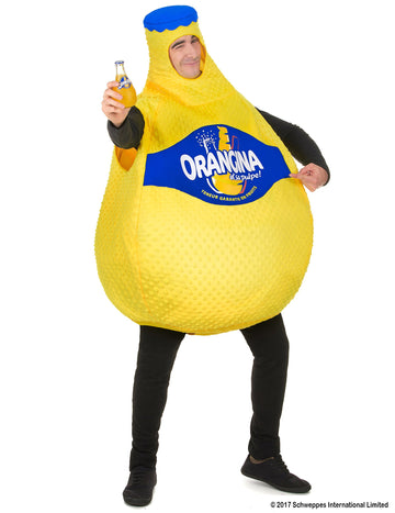 Costum pentru sticla de orangina pentru adulți