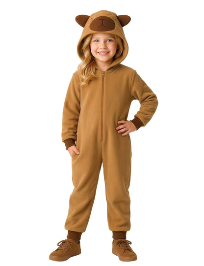 Vue de face du déguisement Capybara pour enfant