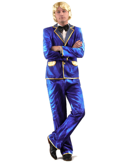 Men's Blue Disco Singer deghizare