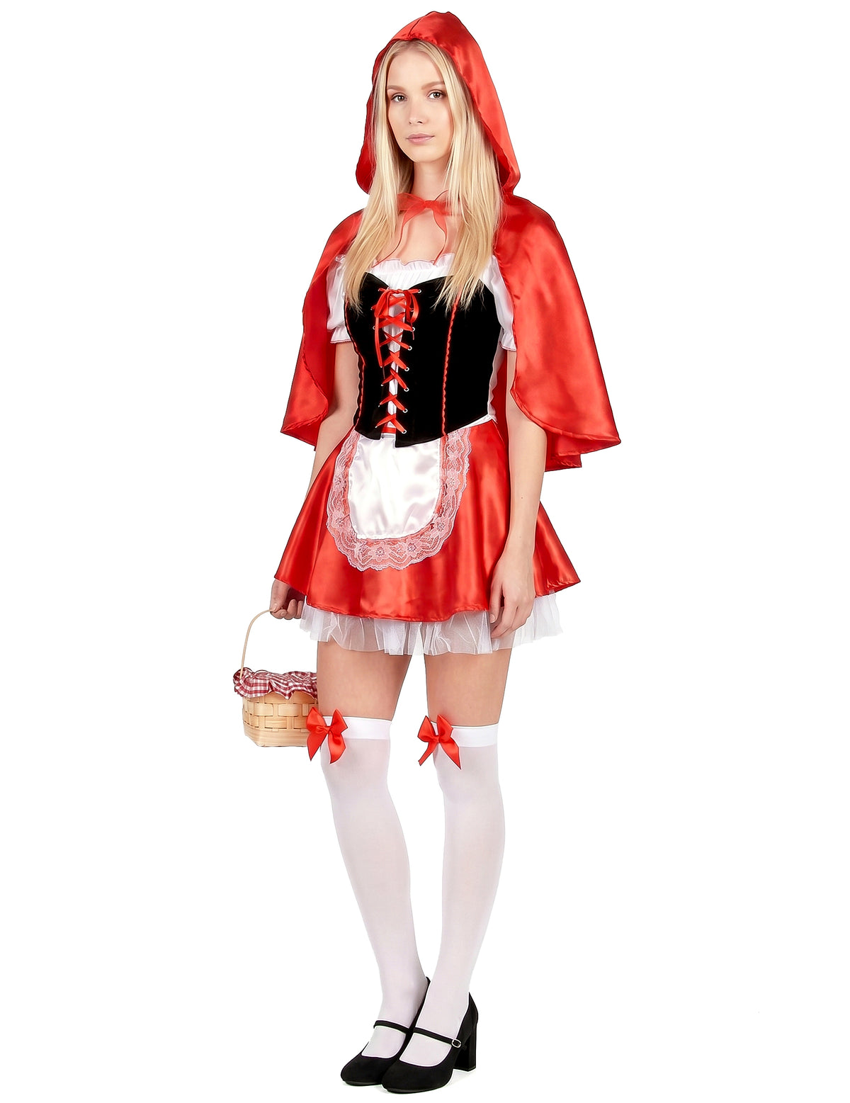 Costum de chaperon roșu al femeilor