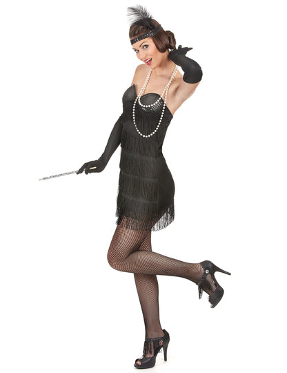 Costum sexy Charleston negru negru