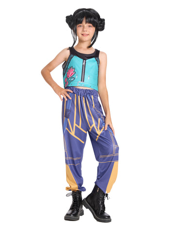 Costum de vânătoare de demoni Kpop cu pantaloni pentru fată 