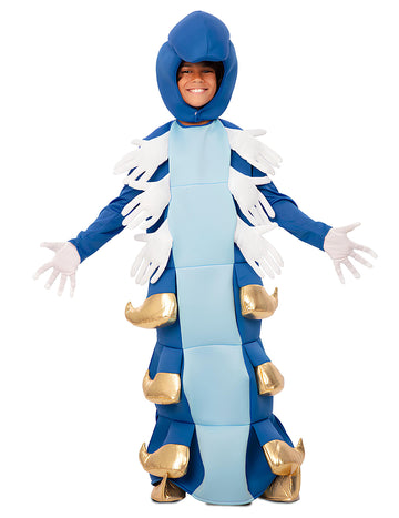 Costum de omidă albastră a copilului