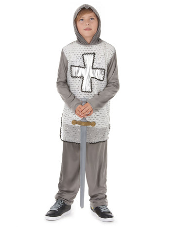 Costum de băiat gri cavaler