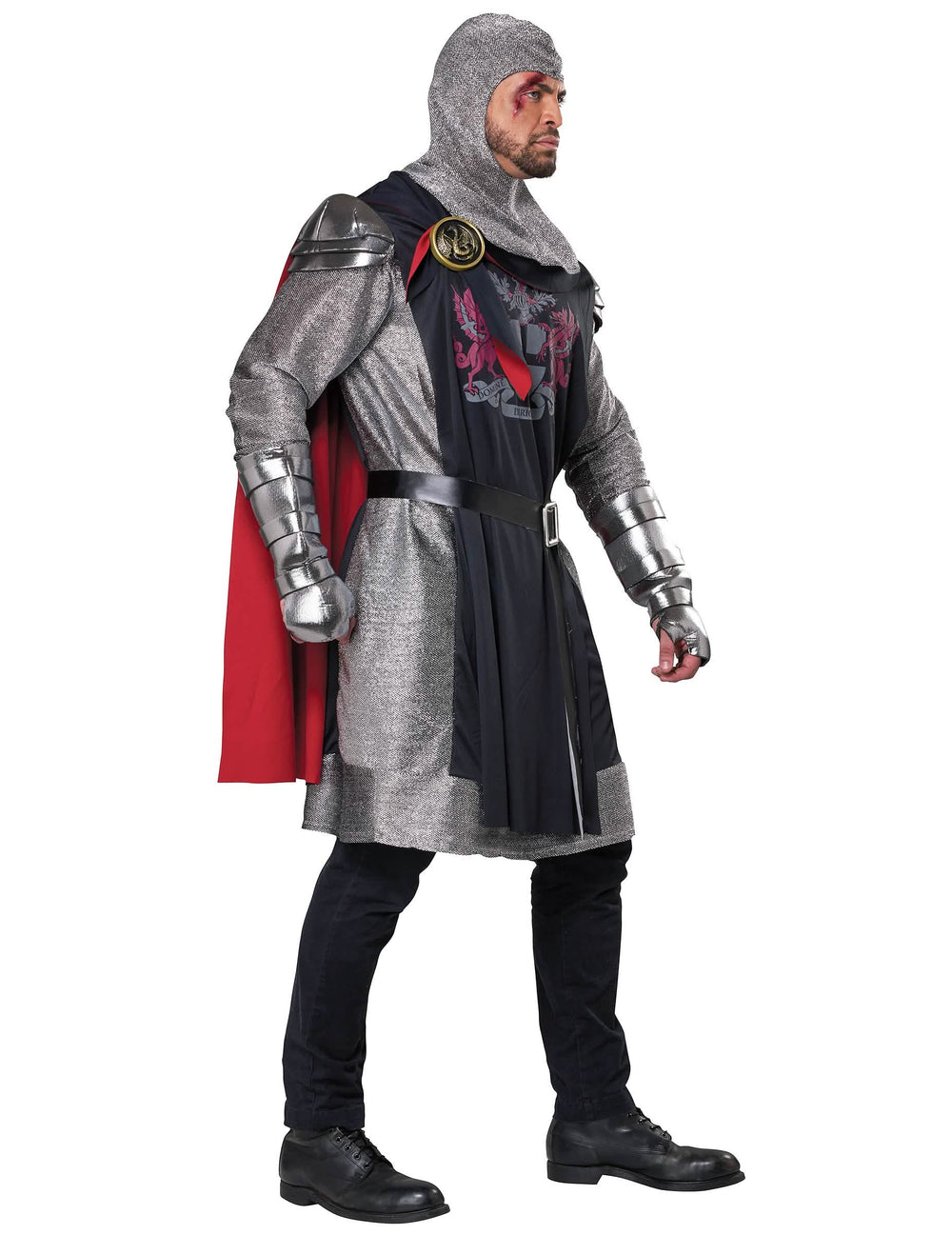 Vedere din profil a costumului Cavaler Medieval