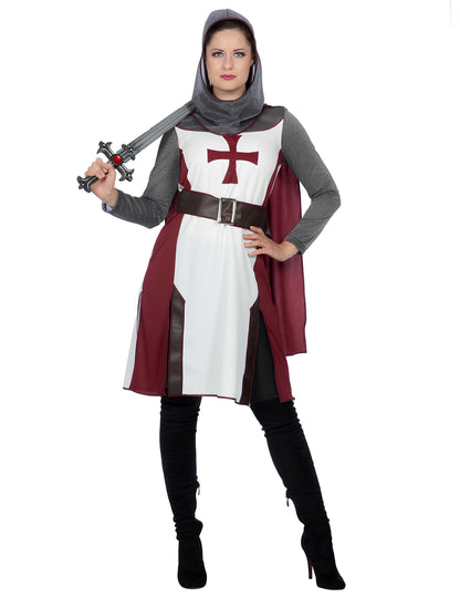 Costum de cavaler templier de lux pentru femei 