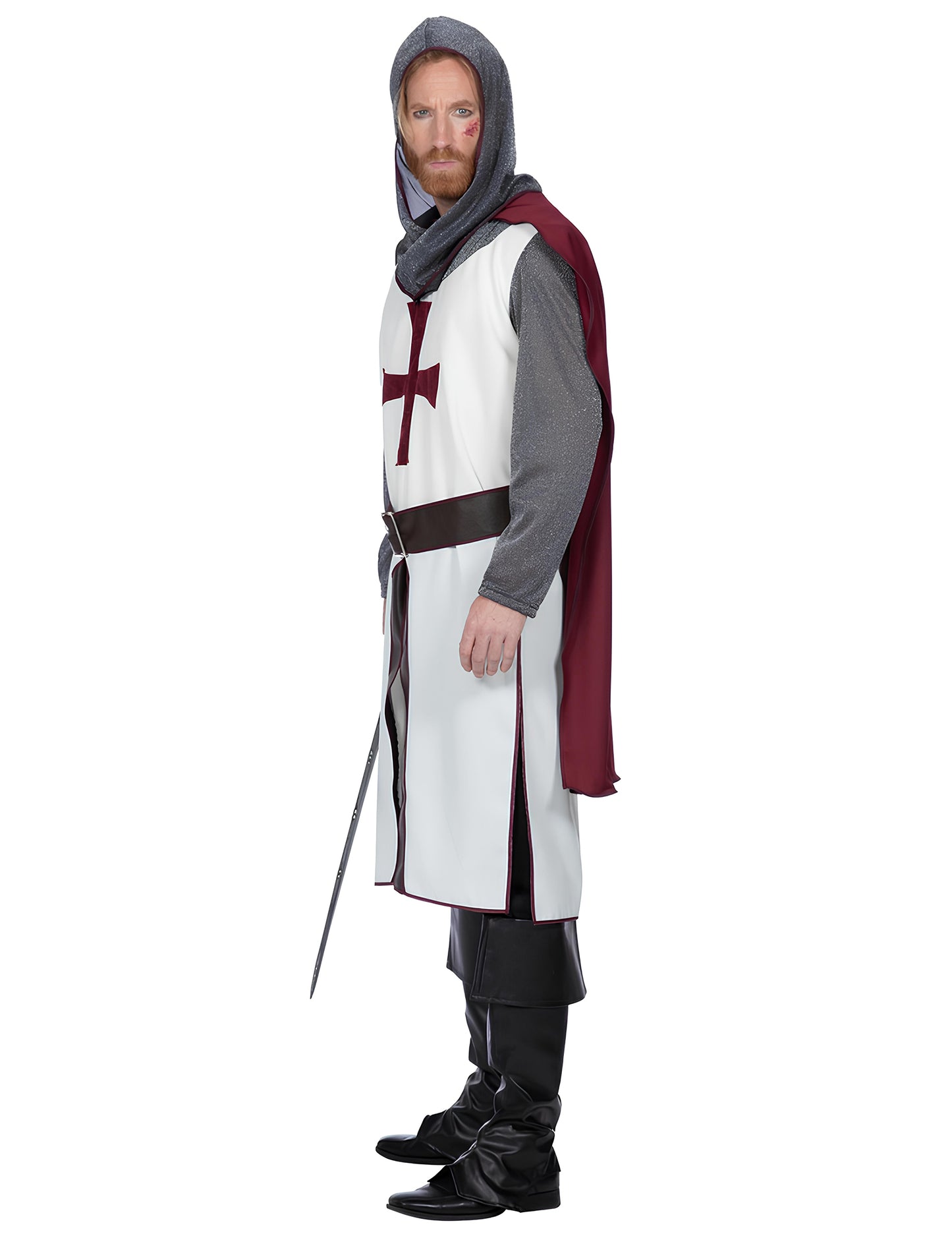 Costum de cavaler templier de lux pentru bărbați 