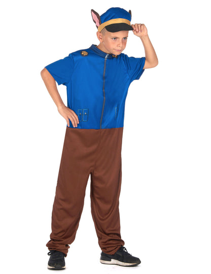 Costum de câine al poliției albastre pentru copii