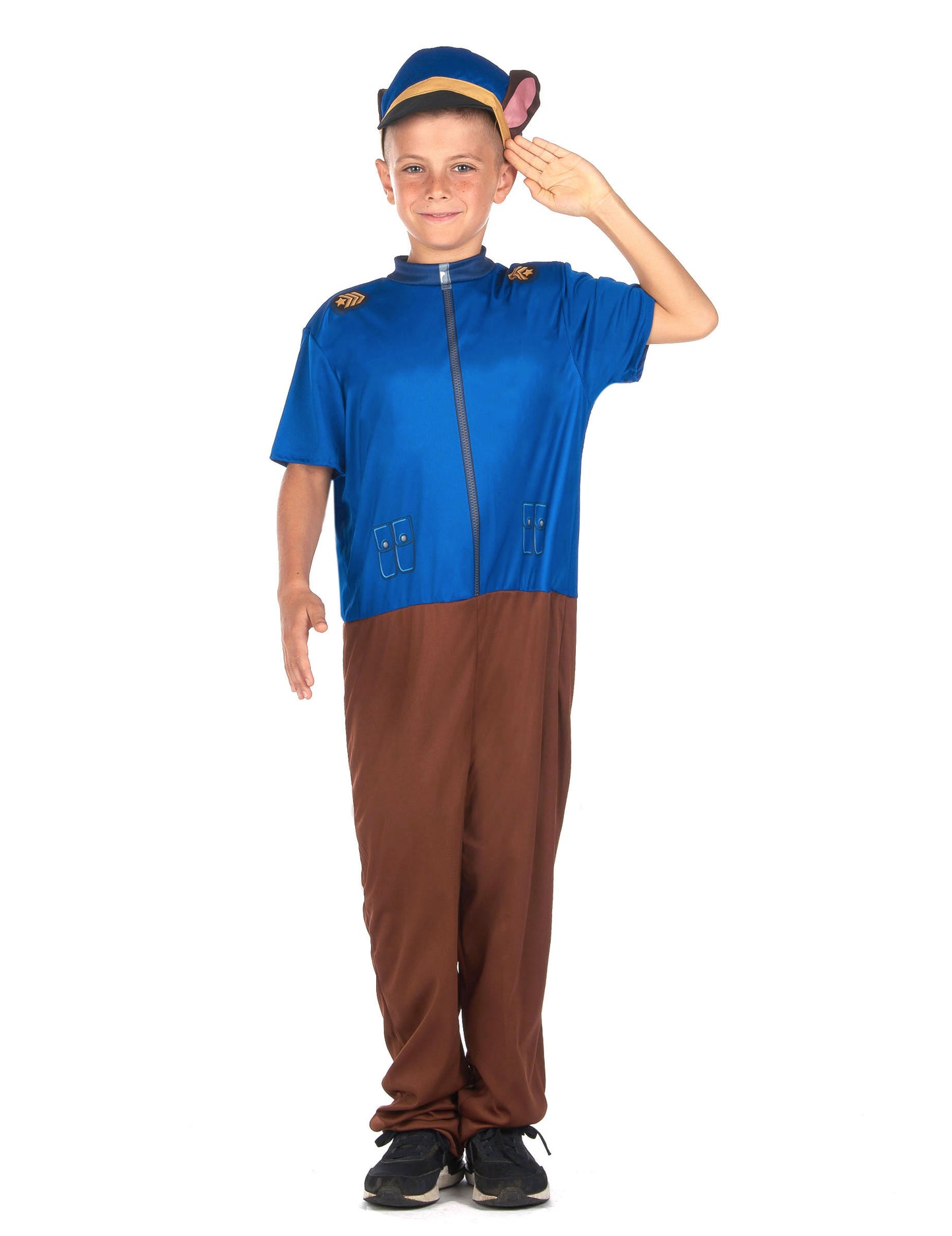 Costum de câine al poliției albastre pentru copii