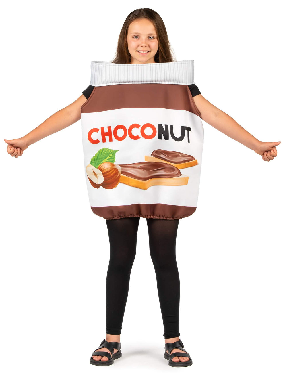 Vue de face du déguisement choconut