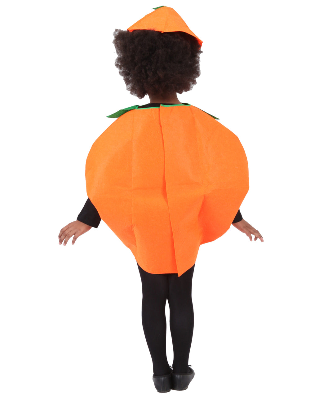 Vue de dos du déguisement Citrouille pour enfant