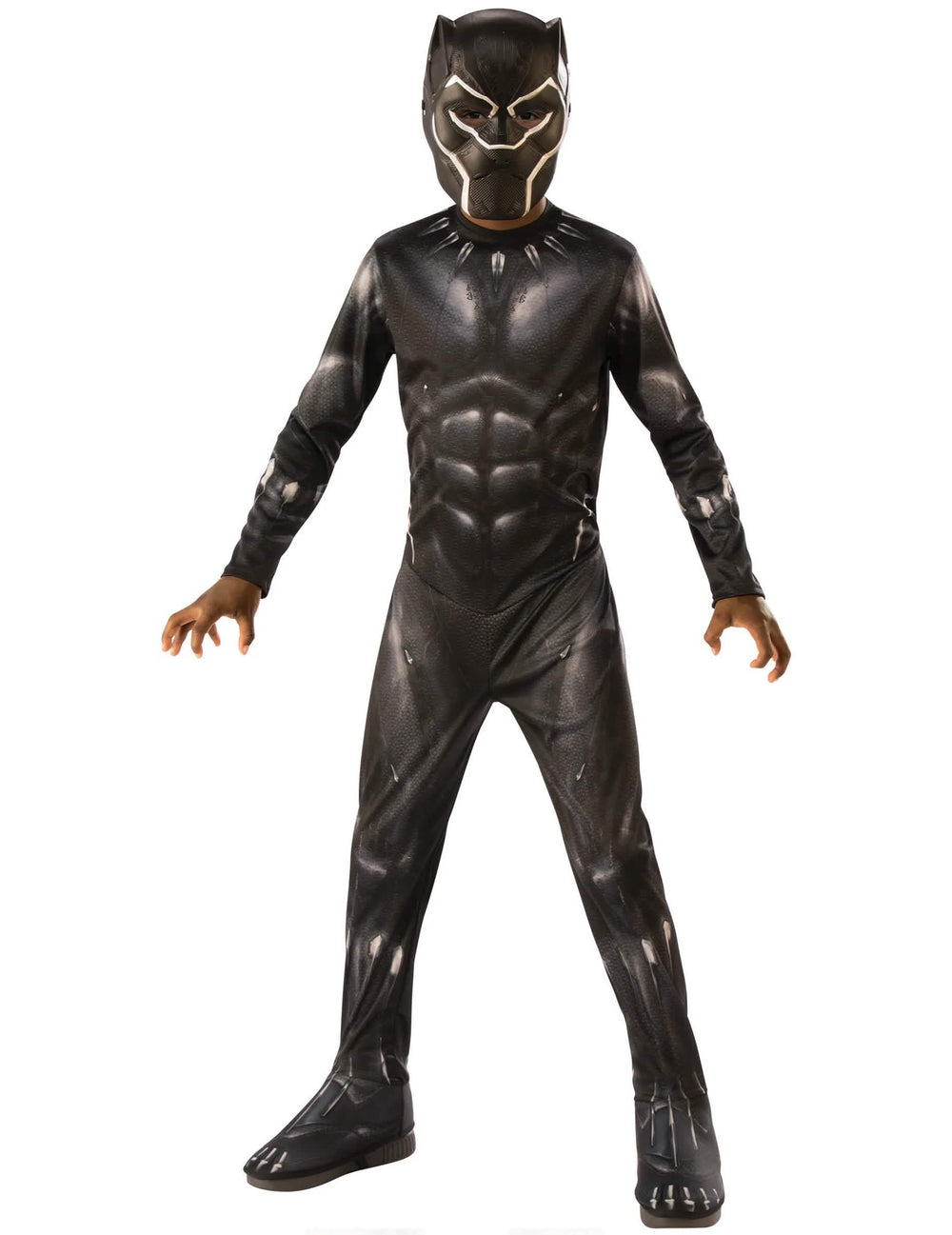 Ținută clasică Black Panther Infinity War pentru băiat negru cu mască