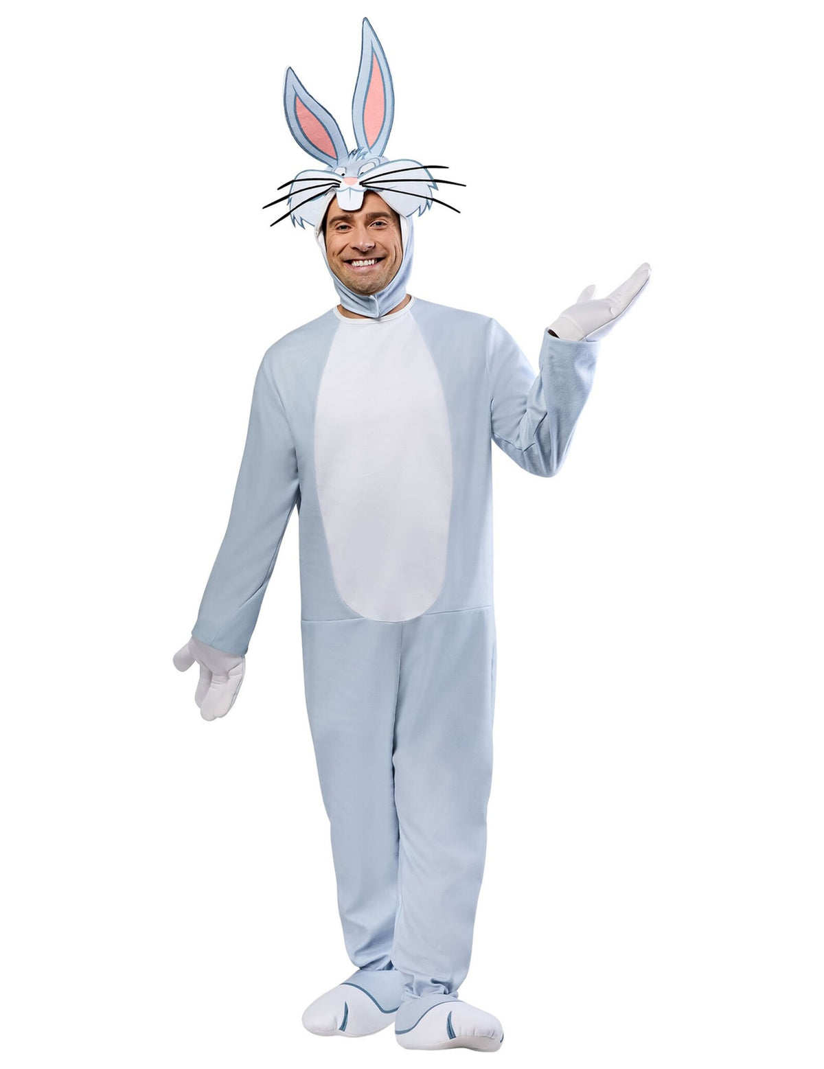 Déguisement classique Bugs Bunny Looney Tunes pour adulte gris et blanc