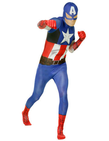Costum clasic Captain America™ Morphsuits™ pentru adult