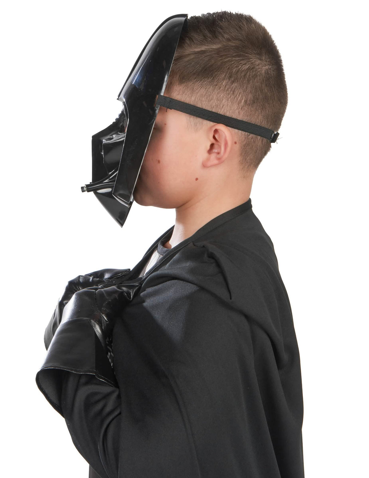 Vedere din profil a măștii costumulului clasic Dark Vador pentru băiat