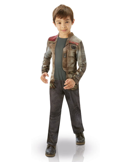 Déguisement classique Finn Star Wars VII pour enfant marron et noir