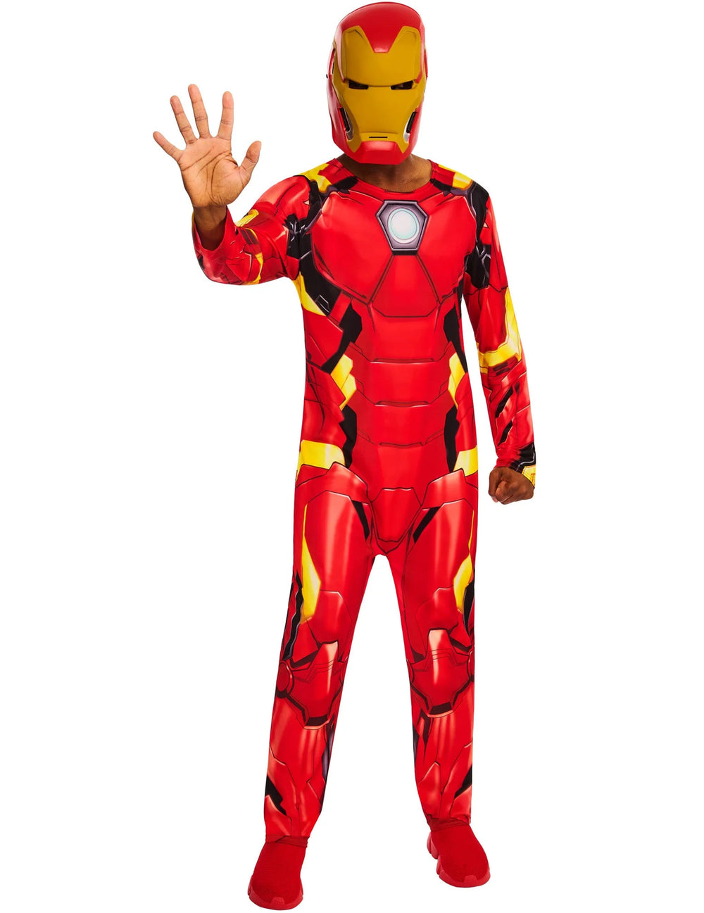 Vue de face du déguisement classique Iron Man™ pour adulte