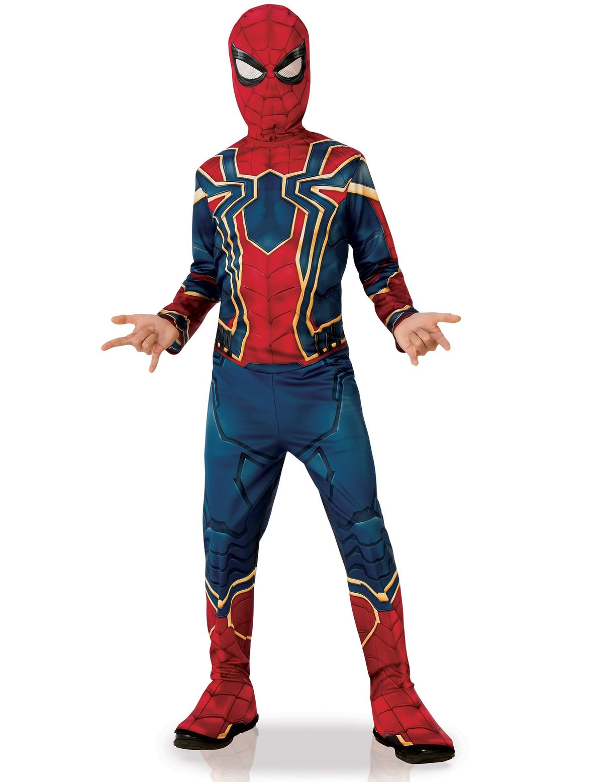 Costum clasic Iron Spider Infinity War™ pentru băiat roșu albastru și auriu