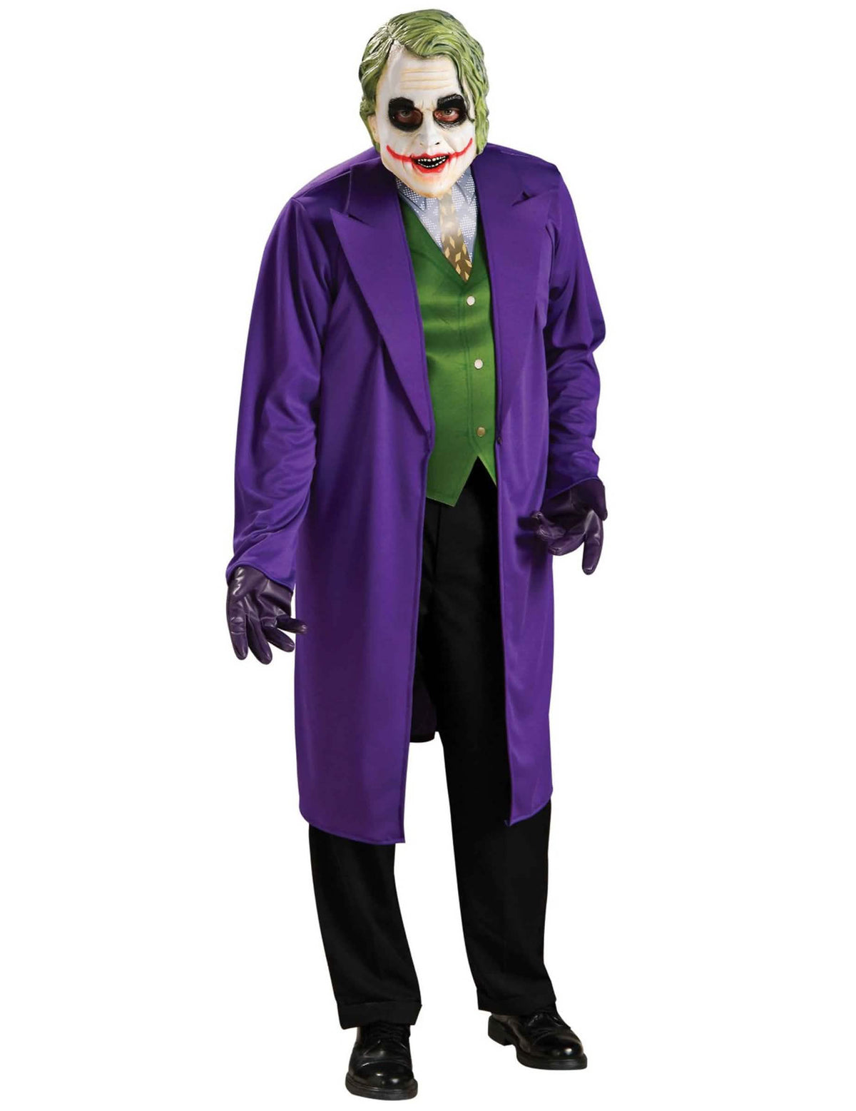 Costum clasic Joker The Dark Knight™ pentru adult mov și verde cu mască