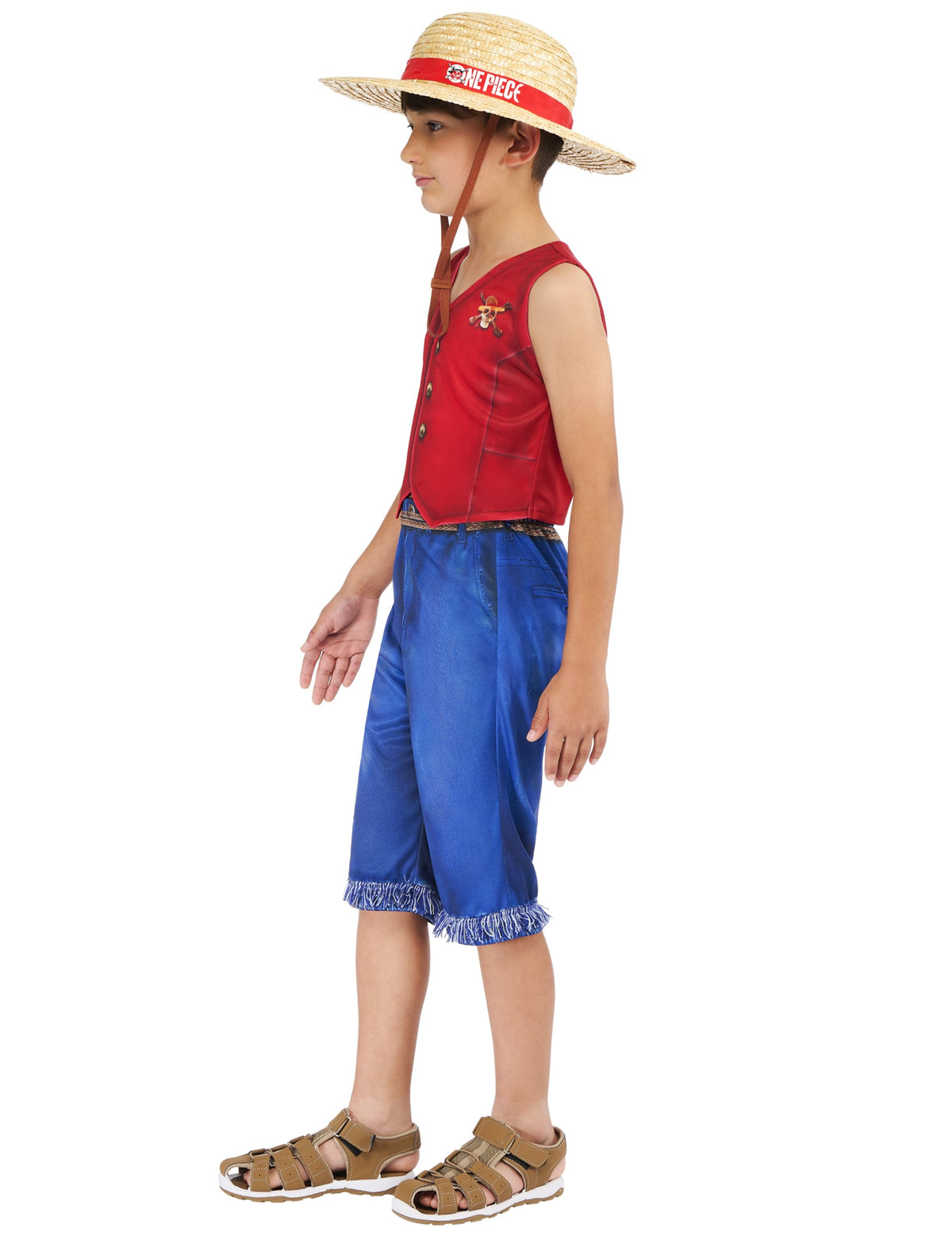 Vue de profil du déguisement classique Luffy One piece™