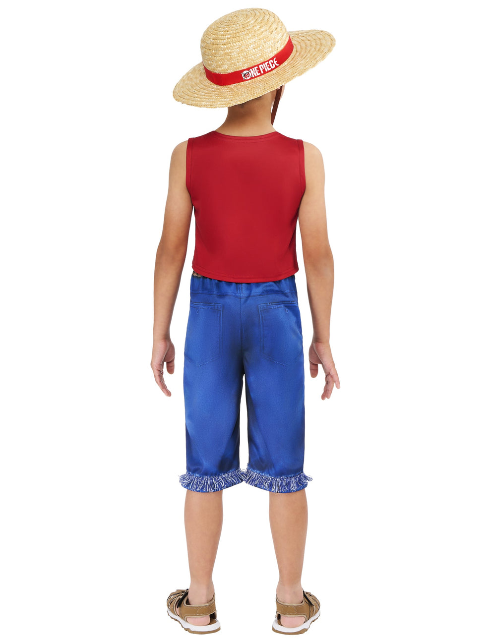 Vue de dos du déguisement classique Luffy One piece™