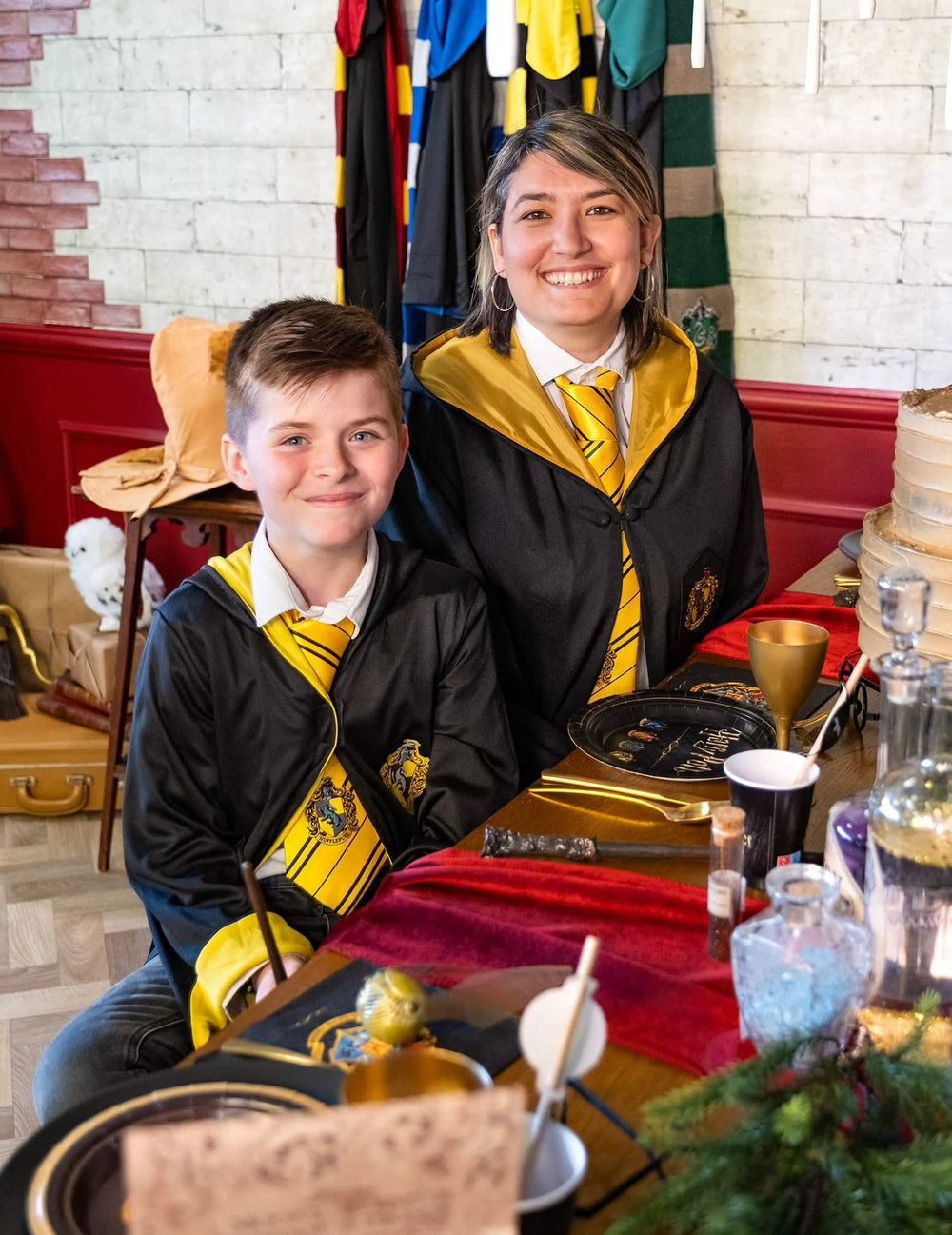 Punere în scenă festivă a costumului clasic Poufsouffle Harry Potter™ copil