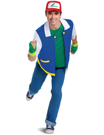 Costum clasic Pokémon Ash pentru adulți