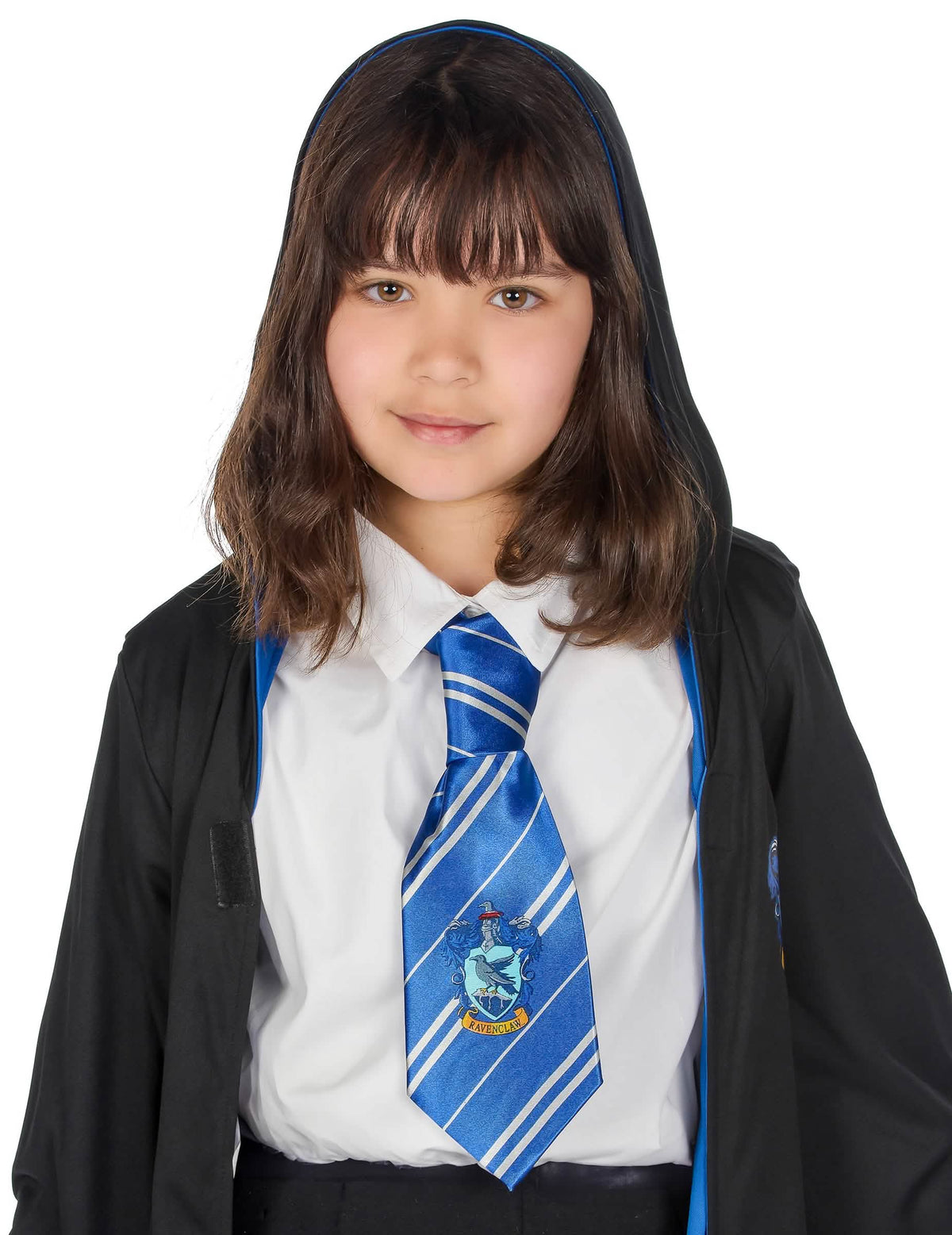 Prim-plan asupra glugii costumului clasic Serdaigle Harry Potter™