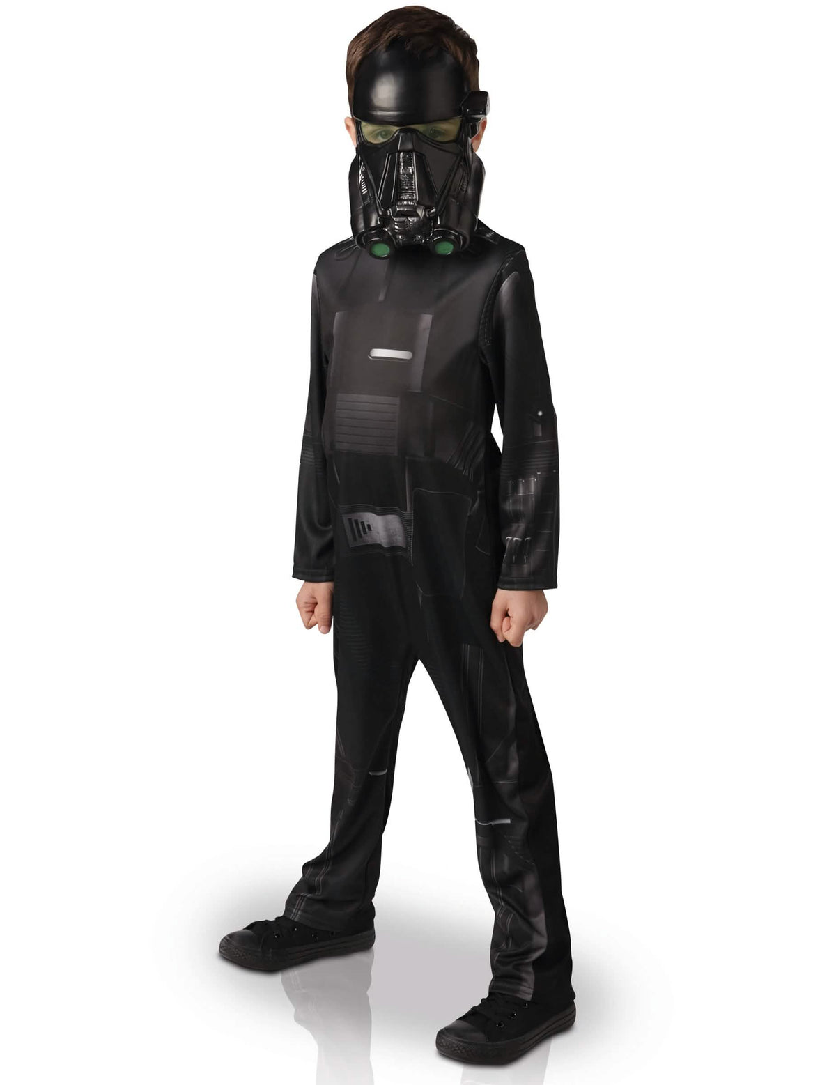 Costum clasic Death trooper Star Wars Rogue One pentru copil negru cu mască