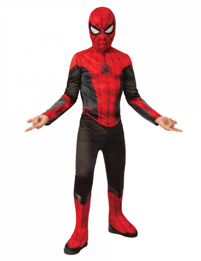 Costum clasic Spiderman No Way Home pentru copil, roșu și negru