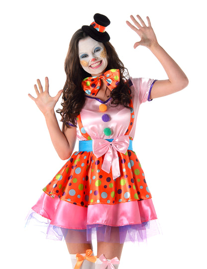 Costum de clovn colorat pentru femei
