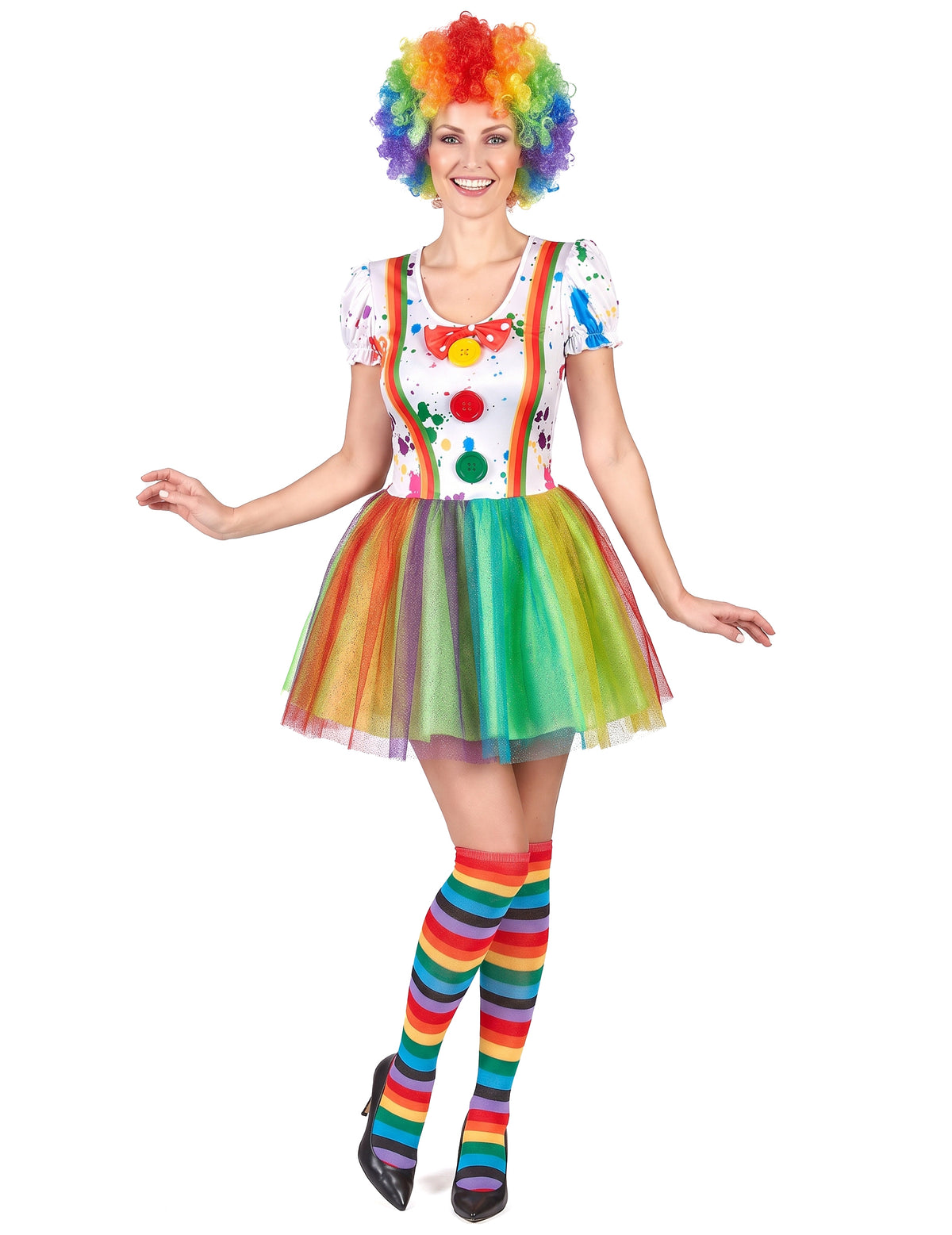Costum de pictură multicoloră multicoloră pentru femei