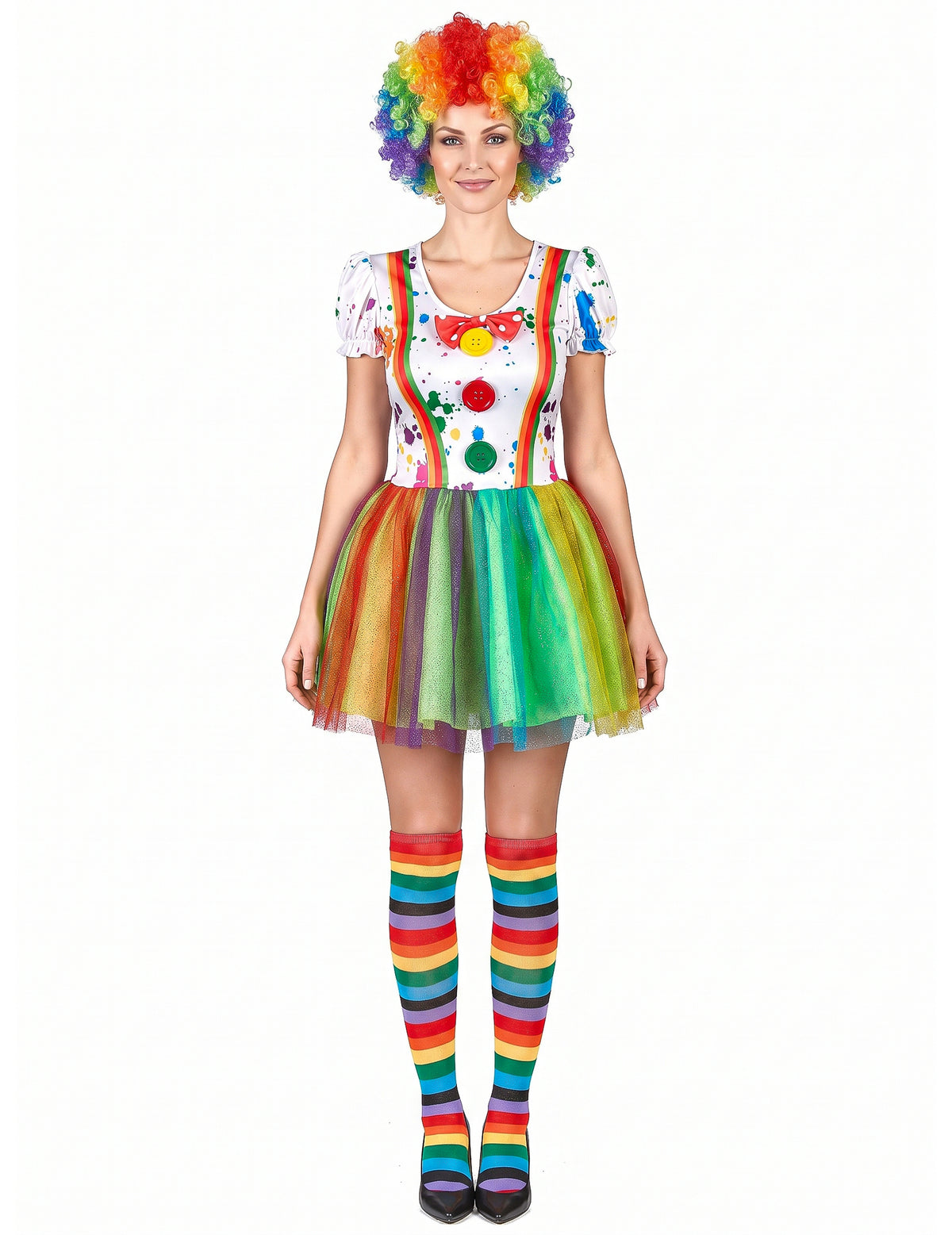 Costum de pictură multicoloră multicoloră pentru femei