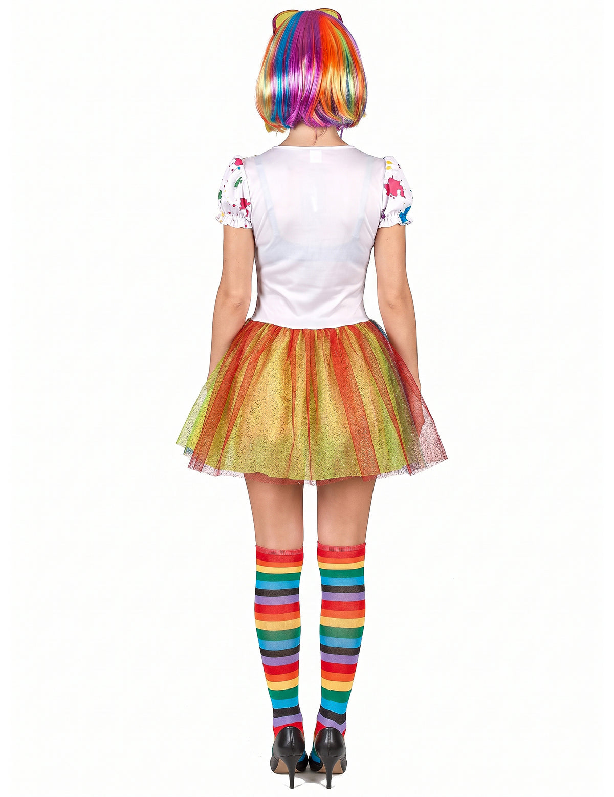 Costum de pictură multicoloră multicoloră pentru femei