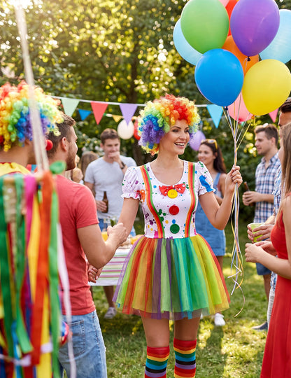 Costum de pictură multicoloră multicoloră pentru femei